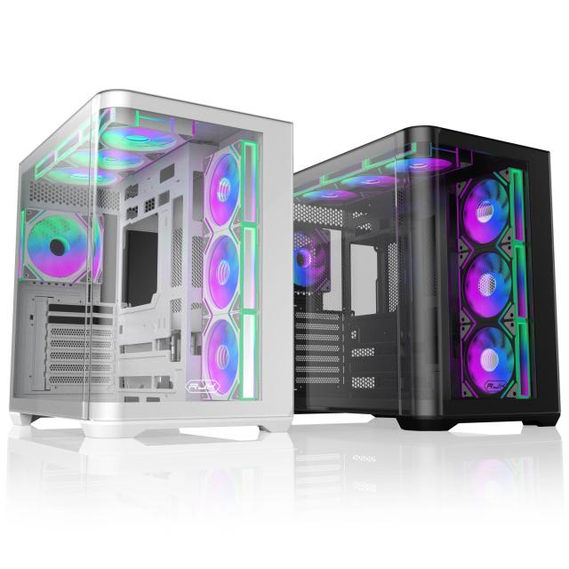Кутия Raijintek ATREUS BT7 Black, Middle Tower, 2x USB 3.0, 1x USB 3.1 Type-C, E-ATX / ATX / mATX / ITX 