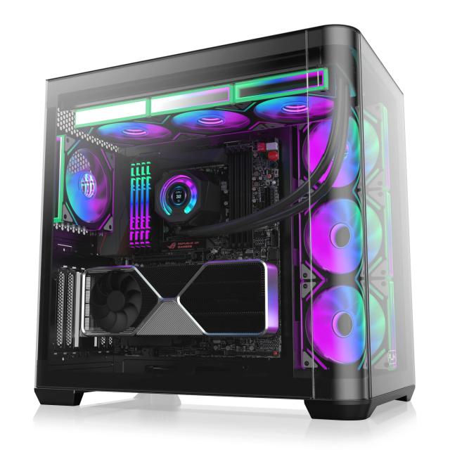 Кутия Raijintek ATREUS BT7 Black, Middle Tower, 2x USB 3.0, 1x USB 3.1 Type-C, E-ATX / ATX / mATX / ITX 