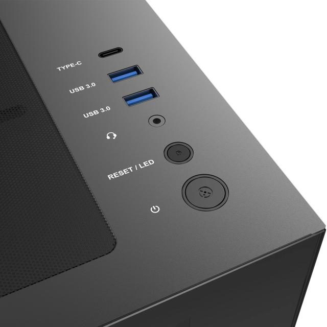 Кутия Raijintek ATREUS BT7 Black, Middle Tower, 2x USB 3.0, 1x USB 3.1 Type-C, E-ATX / ATX / mATX / ITX 