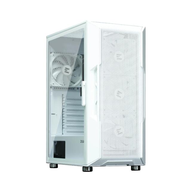 Кутия Zalman  i3 NEO ARGB Mesh White, aRGB, Middle Tower, 2x USB 3.0, 1x USB 2.0, ATX/mATX/Mini-ITX, бяла