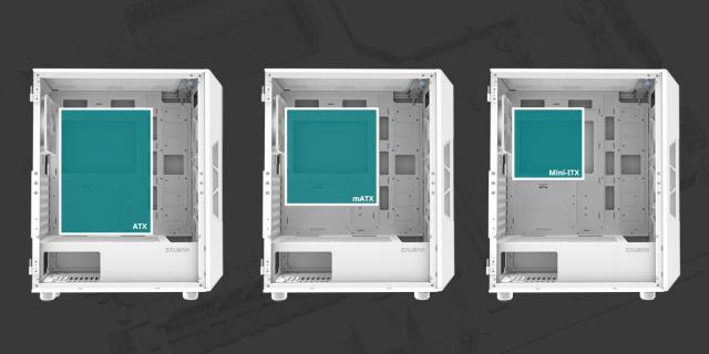 Кутия Zalman  i3 NEO ARGB Mesh White, aRGB, Middle Tower, 2x USB 3.0, 1x USB 2.0, ATX/mATX/Mini-ITX, бяла
