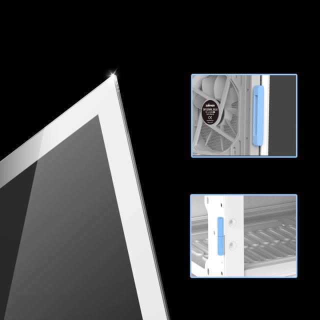 Кутия Zalman  i3 NEO ARGB Mesh White, aRGB, Middle Tower, 2x USB 3.0, 1x USB 2.0, ATX/mATX/Mini-ITX, бяла