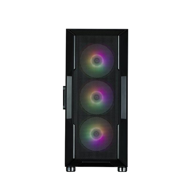 Кутия Zalman  i3 NEO ARGB Mesh Black, aRGB, Middle Tower, 2x USB 3.0, 1x USB 2.0, ATX/mATX/Mini-ITX, черна