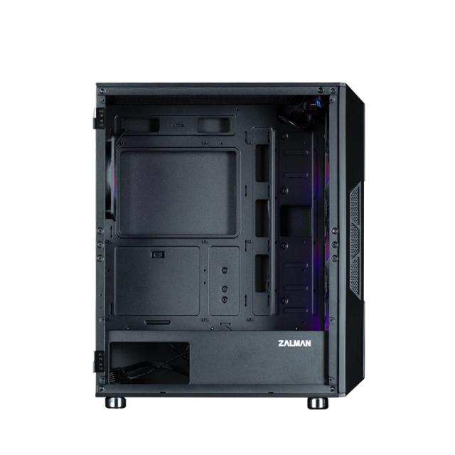 Кутия Zalman  i3 NEO ARGB Mesh Black, aRGB, Middle Tower, 2x USB 3.0, 1x USB 2.0, ATX/mATX/Mini-ITX, черна