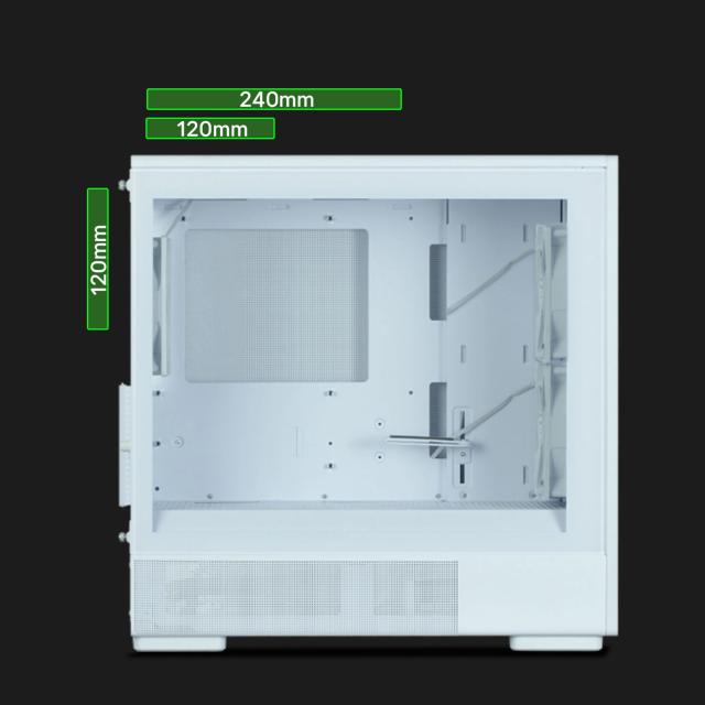 Кутия Zalman P10 NAMU White, Wood, Mini Tower, 1x USB 3.0, 1x USB Type-C, mATX/Mini-ITX, бяла