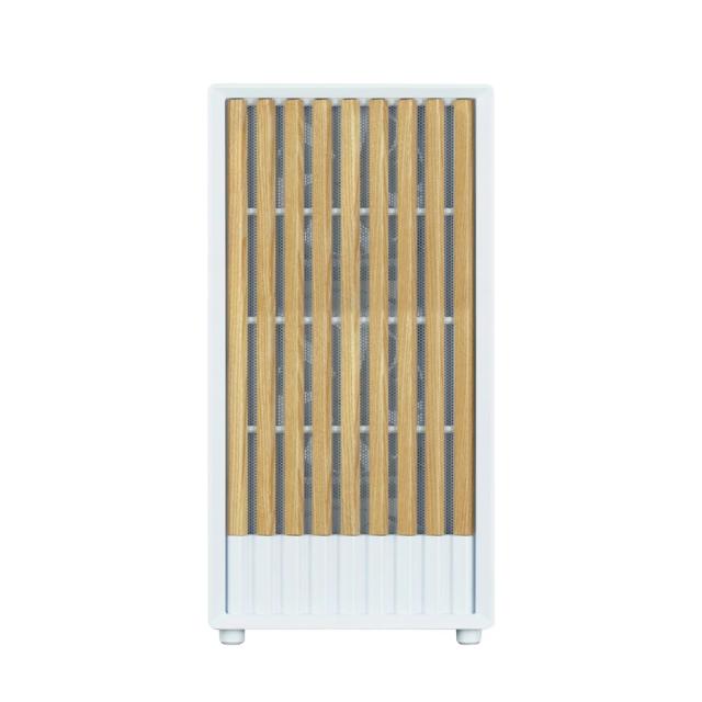 Кутия Zalman P10 NAMU White, Wood, Mini Tower, 1x USB 3.0, 1x USB Type-C, mATX/Mini-ITX, бяла