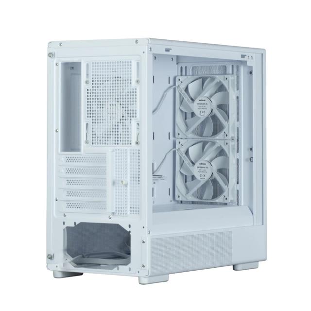 Кутия Zalman P10 NAMU White, Wood, Mini Tower, 1x USB 3.0, 1x USB Type-C, mATX/Mini-ITX, бяла