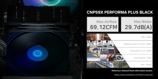 Охладител за процесор Zalman CPU Cooler CNPS9X PERFORMA PLUS, 4-pin PWM, LGA1851/AM5, Black