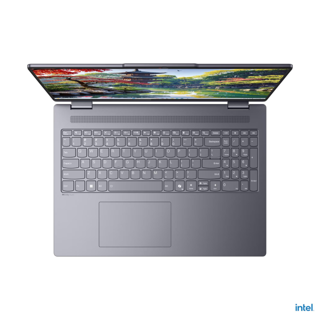 Лаптоп Lenovo IdeaPad 5 2-in-1 16IAL10, Intel Core Ultra 7 255H 16C (1.5 / 5.1 GHz, 24MB Cache), WQXGA Full HD+ IPS, Touchscreen, Intel Arc 140T, 16GB LPDDR5X, 1 TB M.2 NVMe SSD, Windows 11 Home