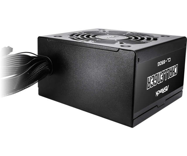 Захранване Asrock CHALLENGER CL-650G, 650W, PCIe5.1/ATX 3.1, Active PFC, 80 Plus Gold