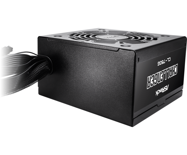 Захранване Asrock CHALLENGER SL-750G, 750W, Active PFC, ATX3.1 / PCIe5.1, 80 PLUS Gold