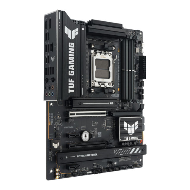 Дънна платка ASUS TUF GAMIN B650E-PLUS WIFI, AMD AM5, 4x DDR5, 3x M.2 slots, 4x SATA, HDMI, DP, ATX