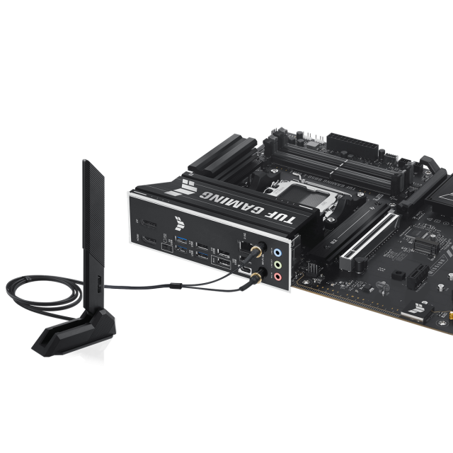 Дънна платка ASUS TUF GAMING B850-E WIFI, AMD AM5, 4x DDR5, 3x M.2, 4x SATA 6Gb/s, HDMI, DP, ATX
