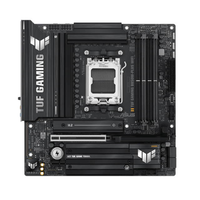 Дънна платка ASUS TUF GAMIN B850M-PLUS WIFI, AM5, 4x DDR5, 3x M.2, 4x SATA 6Gb/s, HDMI, DP, mATX