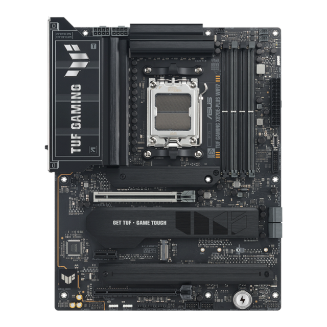 Дънна платка ASUS TUF GAMIN X870E-PLUS WIF7, AM5, 4x DDR5, 4x M.2, 4x SATA 6Gb/s, Wi-Fi 7, HDMI, ATX