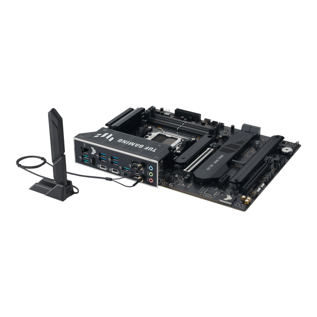 Дънна платка ASUS TUF GAMIN X870E-PLUS WIF7, AM5, 4x DDR5, 4x M.2, 4x SATA 6Gb/s, Wi-Fi 7, HDMI, ATX
