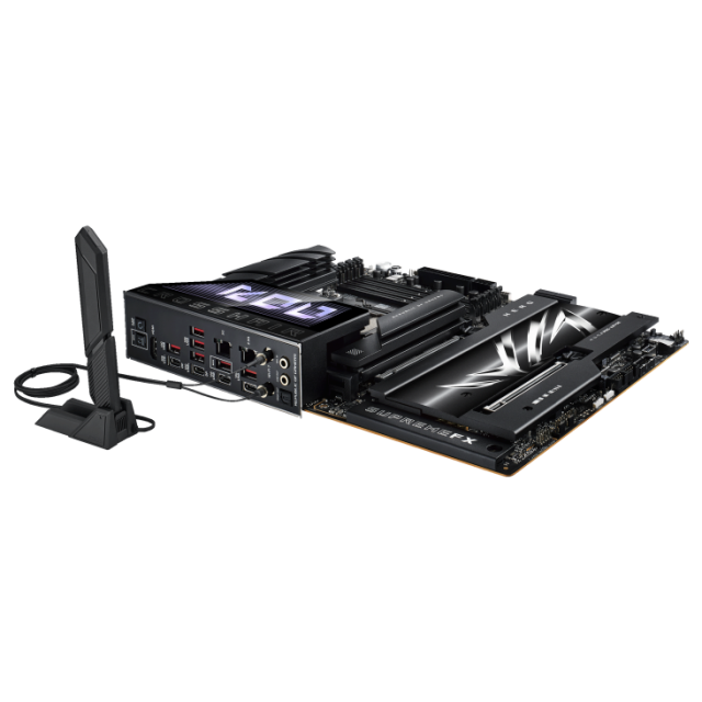 Дънна платка ASUS ROG CROSSHAIR X870E HERO, AM5, 4x DDR5, 5x M.2, 4x SATA 6Gb/s, Wi-Fi 7, HDMI, ATX