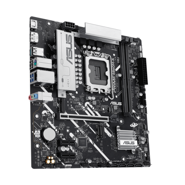 Дънна платка ASUS PRIME B860M-K, LGA 1851, 4x DDR5, 2x M.2 slots, 4x SATA, HDMI, DP, mATX