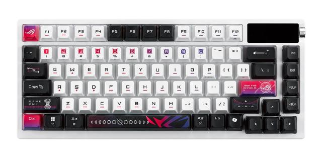 Геймърска Клавиатура ASUS ROG Azoth X White, Bluetooth/Wireless/USB-A/C