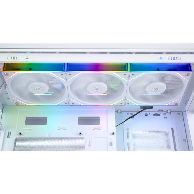 Комплект вентилатори Thermalright Fan Pack 3-in-1 3x120mm White, Infinity Mirror, Daisy-Chain, A-RGB, 3 pin/4 pin PWM