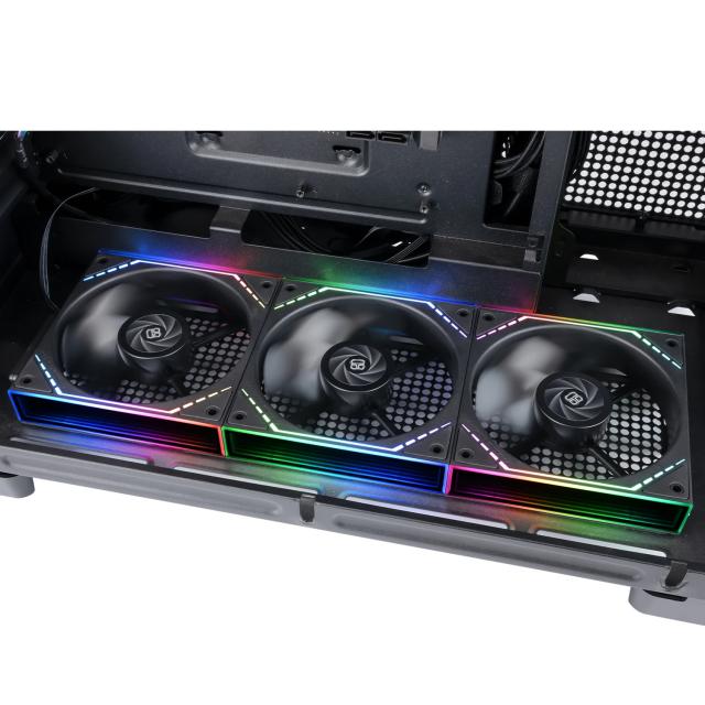 Комплект вентилатори Thermalright Fan Pack 3-in-1 3x120mm,  Reverse, Infinity Mirror, Daisy-Chain, A-RGB, 3 pin/4 pin PWM
