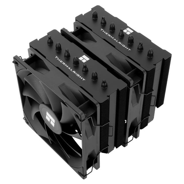 Охладител за процесор Thermalright CPU Cooler Phantom Spirit 120 SE Black, Dual-Tower, 4-pin PWM, LGA1851, 1700/AM4, AM5, Black