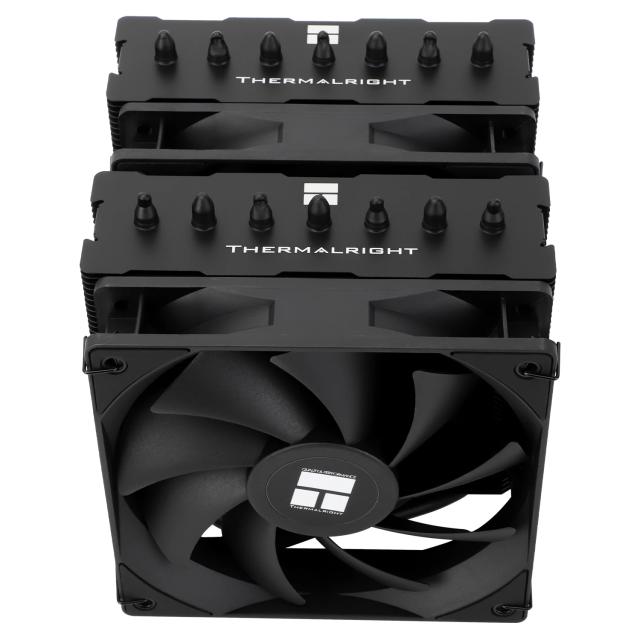 Охладител за процесор Thermalright CPU Cooler Phantom Spirit 120 SE Black, Dual-Tower, 4-pin PWM, LGA1851, 1700/AM4, AM5, Black