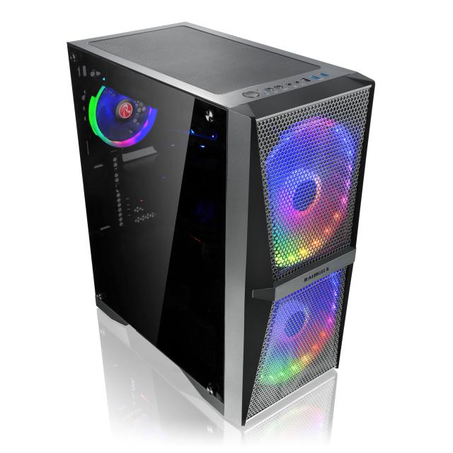 Кутия Raijintek SILENOS MS PRO, Middle Tower, 2x USB 3.0, 1x USB 3.1 Type-C, 1x HD Audio, ATX / mATX / Mini-ITX