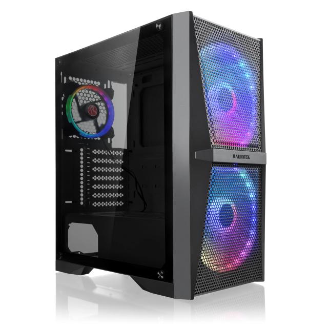 Кутия Raijintek SILENOS MS PRO, Middle Tower, 2x USB 3.0, 1x USB 3.1 Type-C, 1x HD Audio, ATX / mATX / Mini-ITX