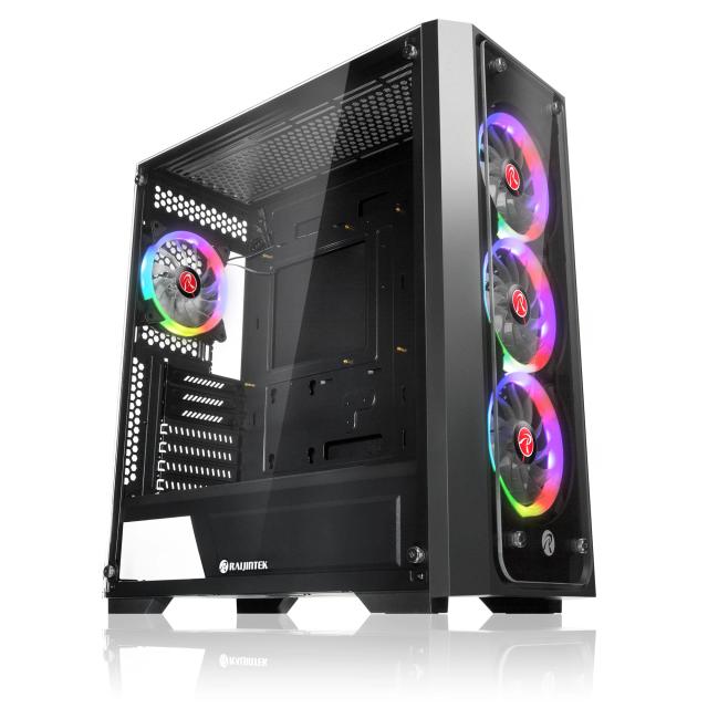 Кутия Raijintek PONOS TG4, Middle Tower, 2x USB 2.0, 1x USB 3.0, 1x HD Audio, EEB / E-ATX / ATX / M-ATX / Mini-ITX