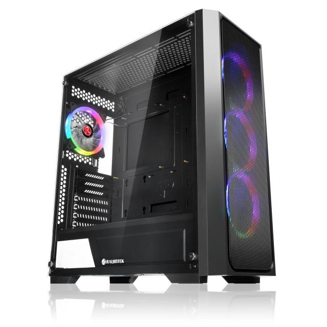 Кутия Raijintek PONOS MS4, Middle Tower, 2x USB 2.0, 1x USB 3.0, 1x HD Audio, EEB / E-ATX / ATX / M-ATX / Mini-ITX