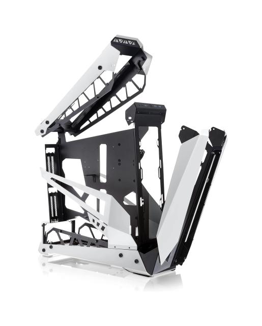Кутия Raijintek NYX PRO WHITE, Open Frame, Full Aluminum, Middle Tower, 3x USB 3.0, 1x HD Audio, EEB / E-ATX / ATX/MICRO ATX / MINI-ITX