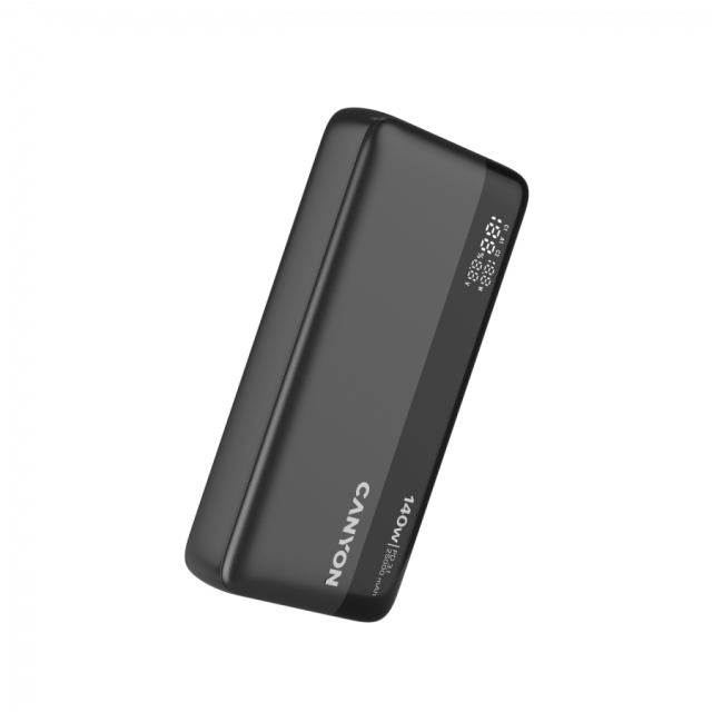 Външна батерия CANYON PB-240, 25000mAh PD140W, 2x USB Type-C, 1x USB Type-A