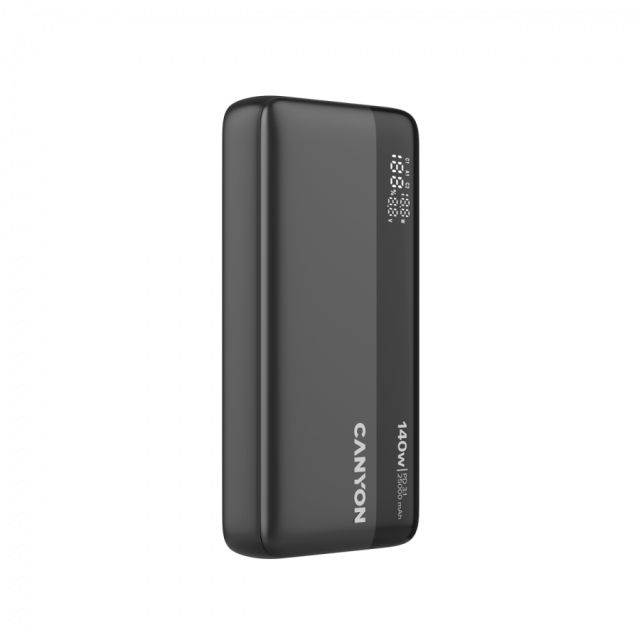 Външна батерия CANYON PB-240, 25000mAh PD140W, 2x USB Type-C, 1x USB Type-A