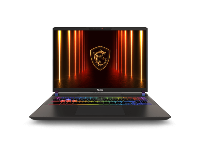 Лаптоп MSI Vector 16 HX AI A2XWIG, Intel Core Ultra 9 275HX 24C (2.70 / 5.40 GHz, 36MB Cache), 16.0" (40.64 cm) WQXGA IPS, 240Hz, NVIDIA GF RTX 5080 16 GB GDDR7, 32GB DDR5, 1TB M.2 NVMe SSD, Windows 11 Home