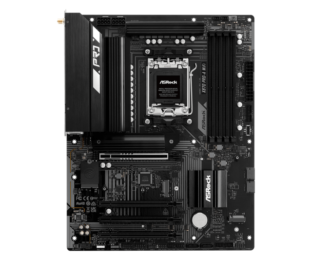 Дънна платка ASROCK X870 PRO-A WIFI 7, AM5, 4x DDR5, 3x M.2, 4x SATA, HDMI, ATX