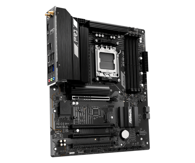 Дънна платка ASROCK X870 PRO-A WIFI 7, AM5, 4x DDR5, 3x M.2, 4x SATA, HDMI, ATX