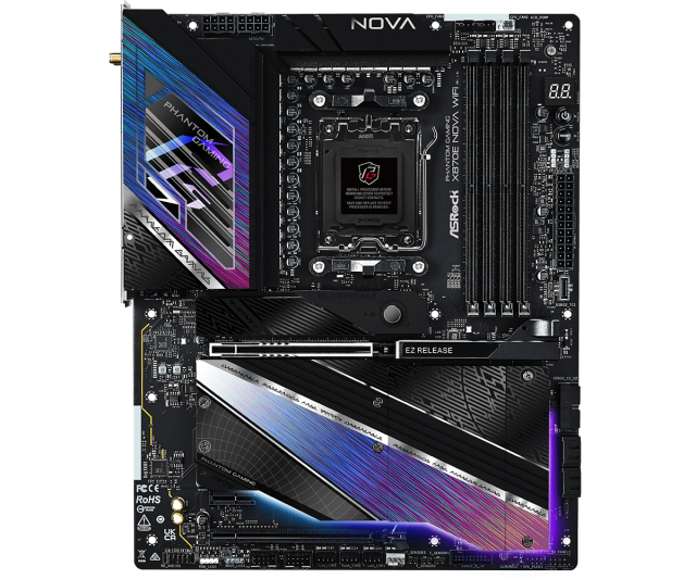 Дънна платка ASROCK X870E NOVA WIFI7, AM5, 5x DDR5, 4x M.2, 4x SATA, HDMI, ATX