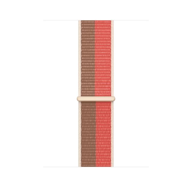 Каишка за часовник Apple Watch 45mm Pink Pomelo/Tan Sport Loop - Regular
