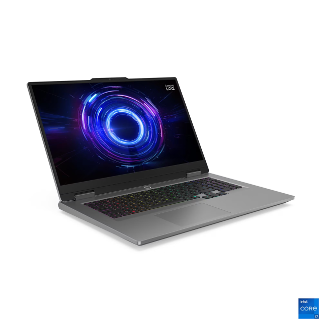 Лаптоп Lenovo LOQ 17IRX10, Intel Core i7-13650HX 14C (2.6/4.9GHz, 24MB Cache), 17.3" (43.94 cm) FHD IPS Anti-glare, 165MHz, NVIDIA RTX 5060 8GB GDDR6, 32GB DDR5, 1TB M.2 NVMe SSD, Free DOS