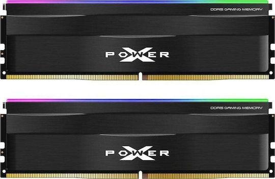 Памет Silicon Power XPOWER Zenith RGB Black 32GB (2x16GB) UDIMM DDR5 6000MHz, CL30, 1.35 V