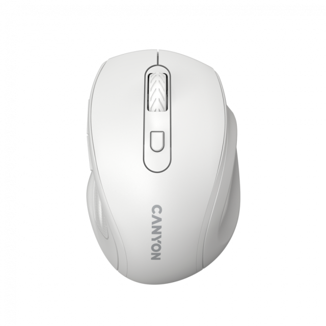 Мишка Canyon MX8650A, оптична (1600 dpi), Wireless, 6 бутона, White
