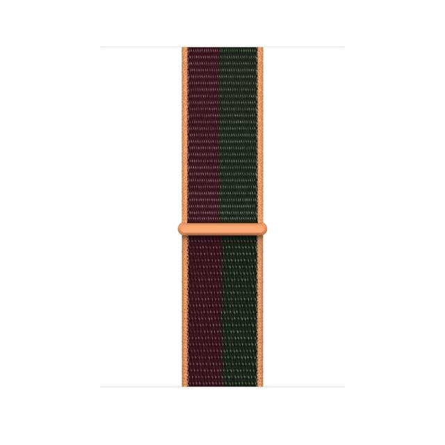 Каишка за часовник Apple Watch 45mm Dark Cherry/Forest Green Sport Loop - Regular