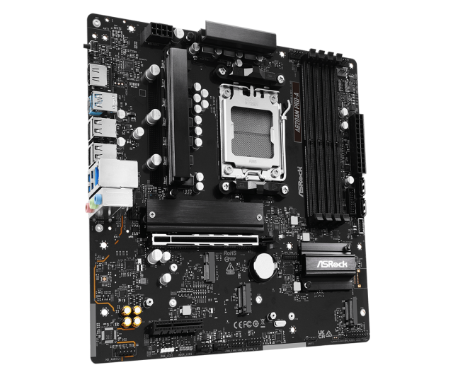 Дънна платка ASRock A620AM PRO-A, A620A, AM5, DDR5, PCI-E 4.0, 2x SATA3 6.0 Gb/s, 3x M.2 slots, HDMI, Micro ATX
