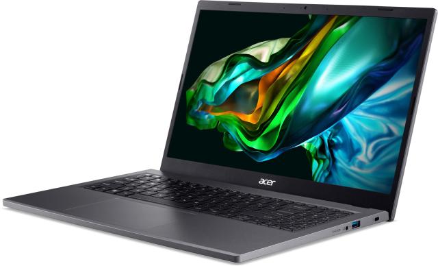 Лаптоп Acer Aspire 5 A515-58P-58BN, Intel Core i5-1335U 10C (1.3/4.6GHz, 12MB Cache), 15.6" (39.62cm) FHD IPS, 16GB LPDDR5, 512GB SSD, Free DOS