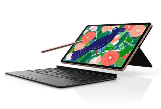 Таблет Samsung SM-T976 TAB S7 + 5G 12.4", 2800x1752 Super AMOLED, HDR10+, 120Hz, 128GB Up To 1TB MicroSD, Octa-Core (1x3.09GHz, 3x2.4GHz, 4x1.8GHz), 6GB RAM , 4xAKG Tuned Speakers, Bluetooth 5.0, Front 13MP + 5MP + 8.0 MP Selfie, 10 090 mAh, Android 
