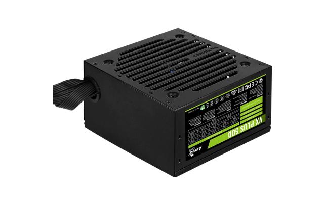 Захранване AeroCool VX PLUS STEALTH 500W A-PFC, Active PFC