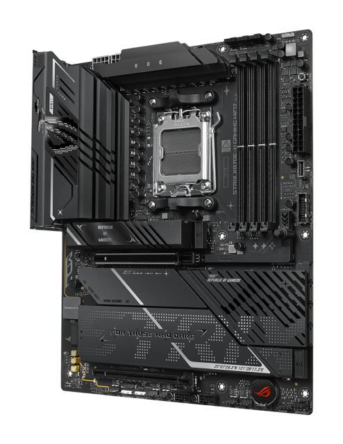 Дънна платка ASUS ROG STRIX X870E-H GAMING WIFI7, AM5, 4xDDR5, 4 x M.2 slots, 4 x SATA 6Gb/s, HDMI, ATX
