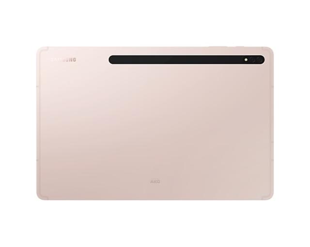 Таблет Samsung SM-X806 TAB S8+ 5G 12.4", 2800 x 1752 Super AMOLED, HDR10+, 120Hz, 128GB, Octa-Core (1x3.00 GHz, 3x2.5 GHz, 4x1.8GHz), 8 GB RAM , 4xAKG Tuned Speakers, Bluetooth 5.2, 13 MP, 6 MP + 12 MP Selfie, 10 090 mAh, Android 12, Pink Gold