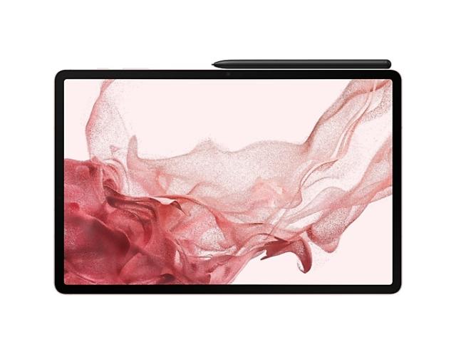 Таблет Samsung SM-X806 TAB S8+ 5G 12.4", 2800 x 1752 Super AMOLED, HDR10+, 120Hz, 128GB, Octa-Core (1x3.00 GHz, 3x2.5 GHz, 4x1.8GHz), 8 GB RAM , 4xAKG Tuned Speakers, Bluetooth 5.2, 13 MP, 6 MP + 12 MP Selfie, 10 090 mAh, Android 12, Pink Gold